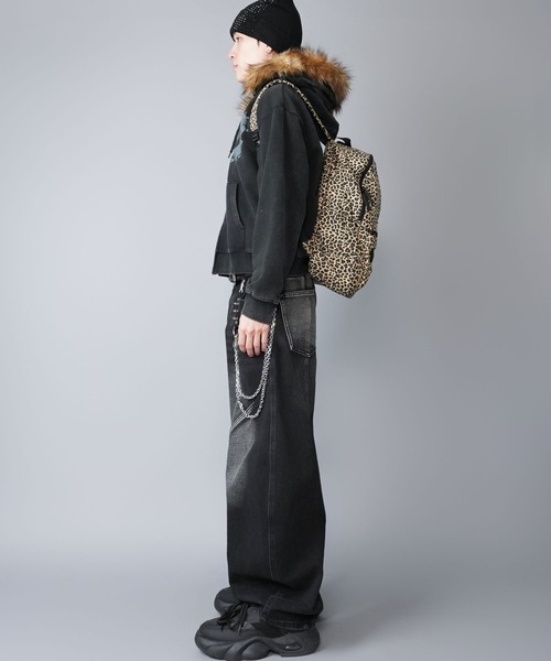 レオパード柄バックパック/ヒョウ柄/リュック/ユニセックス（バック