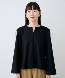 IEDIT 撥水加工&UVカットがうれしい 裏がとぅるすべ きれい見え”ほっと適温”トップス