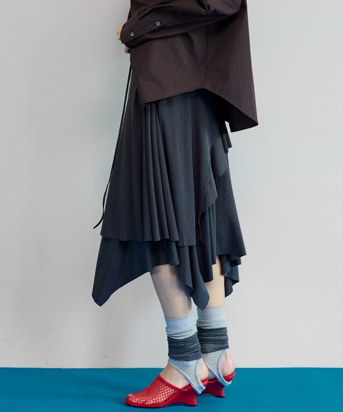 MAISON SPECIAL（メゾンスペシャル）の「Long Sock Tights/ロングソックストレンカ（レギンス/スパッツ・レディース・ピンク/ホワイト/グレー/ブラック・FREE）」の8枚目の写真