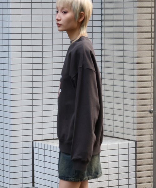 VISION STREET WEAR（ヴィジョンストリートウェア）の「【VISION STREET WEAR/ヴィジョンストリートウェア】×【BETTY BOOP/べティブ－プ】クルーネック スウェット トレーナー（スウェット・メンズ・チャコールグレー/オフホワイト/ライトグレー・M/L/LL）」の21枚目の写真