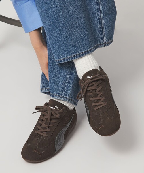 PUMA（プーマ）の「＜PUMA＞スピードキャット ラックス スニーカー / SPEEDCAT LUX（スニーカー・レディース・ダークグレー・22.5cm/25cm/24cm/23cm/23.5cm/24.5cm）」の2枚目の写真