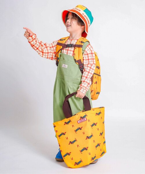 p.premier（ピードットプルミエ）の「ヘビロテしたい総柄レッスンバッグ（トートバッグ・キッズ・ブラック/オフホワイト/レッド/イエロー・FREE）」の11枚目の写真