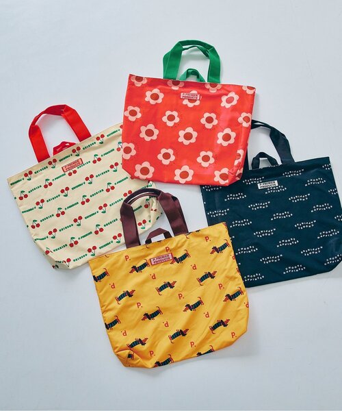 p.premier（ピードットプルミエ）の「ヘビロテしたい総柄レッスンバッグ（トートバッグ・キッズ・ブラック/オフホワイト/レッド/イエロー・FREE）」の15枚目の写真