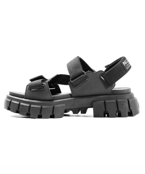 PALLADIUM（パラディウム）の「リボルト ブラックプラットフォームサンダル 98578-008-M（サンダル・レディース・ブラック・23.5cm/24cm/24.5cm/25cm/22cm/22.5cm/23cm）」の5枚目の写真