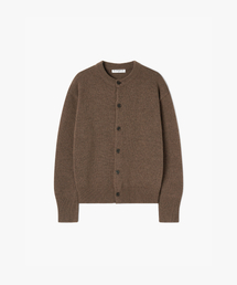 Nights Crop Knit Cardigan BROWN