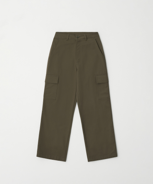 BUT'TON(ボッタン)の「Cargo Pocket Wide Pants (Khaki Brown)(その他パンツ・レディース・その他・SMALL/MEDIUM)」の6枚目の写真