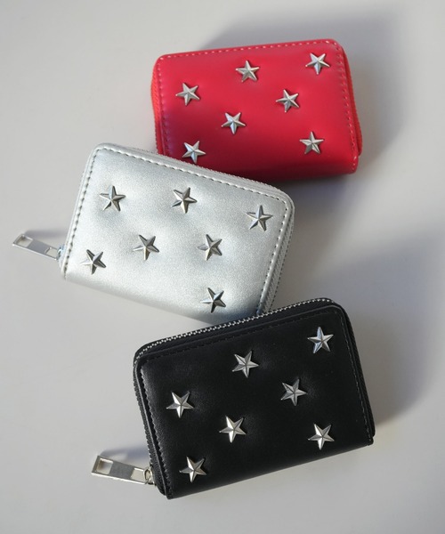 Port（ポート）の「【 Sowel. / ソエル 】 スター スタッズ スクエア カードケース #（カードケース・レディース・レッド/ブラック/シルバー・FREE）」の3枚目の写真