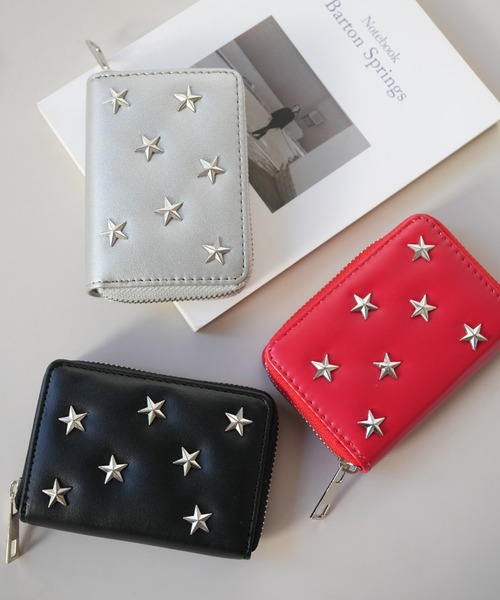 Port（ポート）の「【 Sowel. / ソエル 】 スター スタッズ スクエア カードケース #（カードケース・レディース・レッド/ブラック/シルバー・FREE）」の5枚目の写真