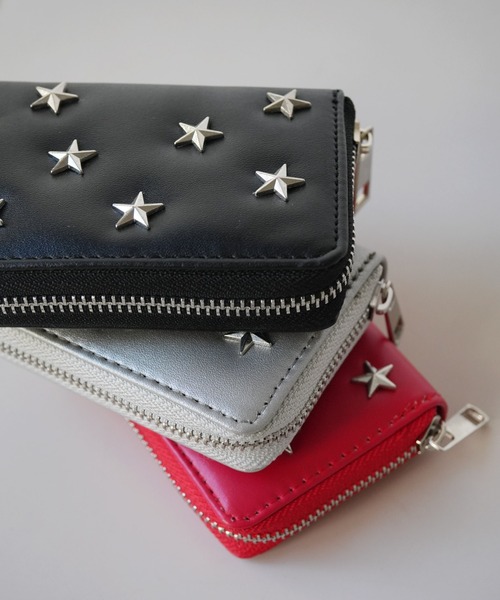 Port（ポート）の「【 Sowel. / ソエル 】 スター スタッズ スクエア カードケース #（カードケース・レディース・レッド/ブラック/シルバー・FREE）」の6枚目の写真