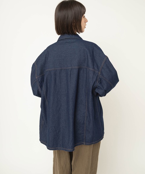 RNA-N(アールエヌエーエヌ)の「J2184 デニムTYPE3 シャツジャケット(デニムジャケット・レディース・ワンウォッシュ・FREE)」の5枚目の写真