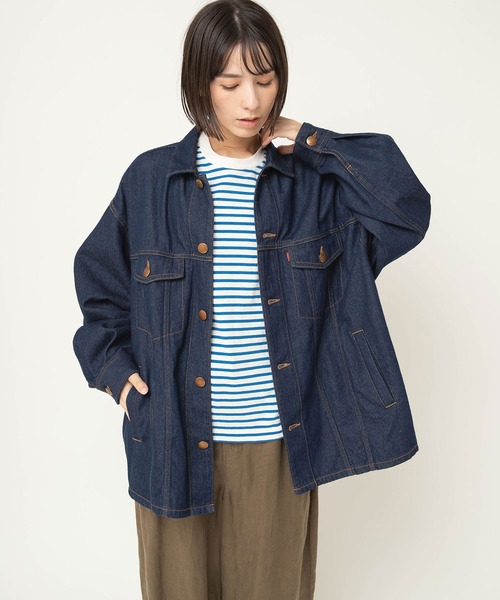 RNA-N(アールエヌエーエヌ)の「J2184 デニムTYPE3 シャツジャケット(デニムジャケット・レディース・ワンウォッシュ・FREE)」の3枚目の写真