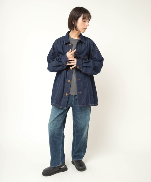 RNA-N(アールエヌエーエヌ)の「J2184 デニムTYPE3 シャツジャケット(デニムジャケット・レディース・ワンウォッシュ・FREE)」の7枚目の写真