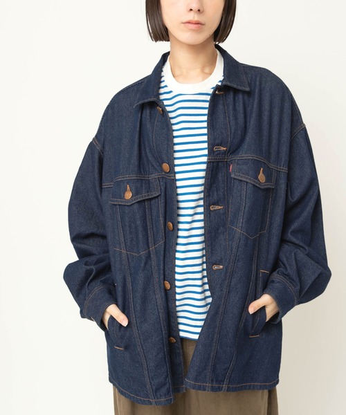 RNA-N(アールエヌエーエヌ)の「J2184 デニムTYPE3 シャツジャケット(デニムジャケット・レディース・ワンウォッシュ・FREE)」の2枚目の写真