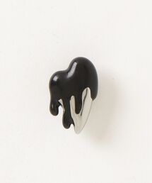 crocs Silver and Black Enamel Heart / クロックス シルバーアンドブラックエナメルハート