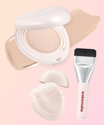 wakemake（ウェイクメイク）の「[ミニスパチュラブラシ＆付属ブラシ付き]ウォーターグロウコーティングバーム（ファンデーション）」