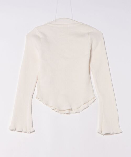 frunco（フランコ）の「フラワーヘムトップス（Tシャツ/カットソー・レディース・ホワイト/ピンク・FREE）」の4枚目の写真