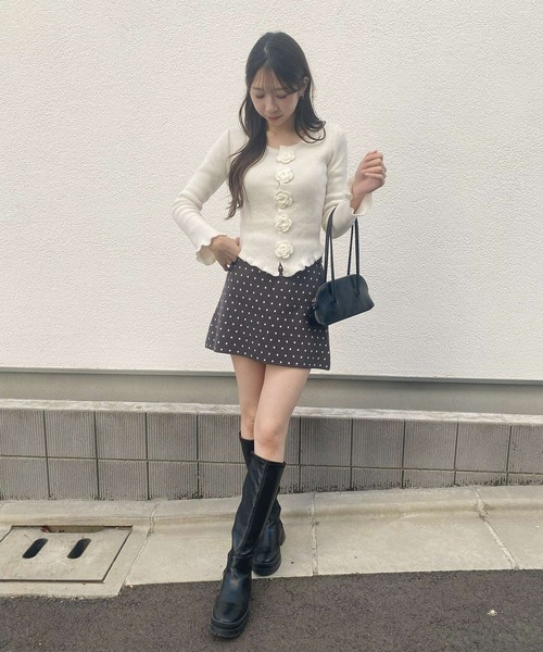 frunco（フランコ）の「フラワーヘムトップス（Tシャツ/カットソー・レディース・ホワイト/ピンク・FREE）」の10枚目の写真