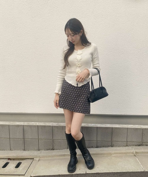 frunco（フランコ）の「フラワーヘムトップス（Tシャツ/カットソー・レディース・ホワイト/ピンク・FREE）」の11枚目の写真