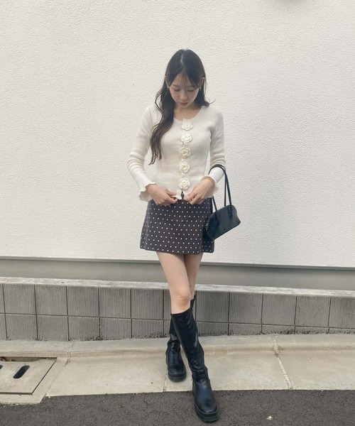 frunco（フランコ）の「フラワーヘムトップス（Tシャツ/カットソー・レディース・ホワイト/ピンク・FREE）」の12枚目の写真