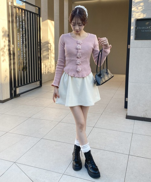 frunco（フランコ）の「フラワーヘムトップス（Tシャツ/カットソー・レディース・ホワイト/ピンク・FREE）」の20枚目の写真