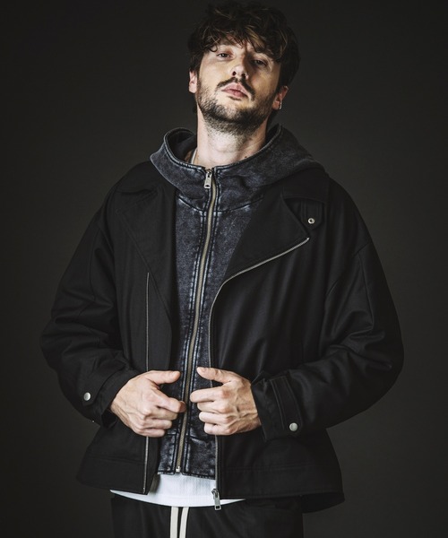 NO ID.(ノーアイディ)の「【NO ID.】Changing Hooded Blouson / チェンジング フーデッド ブルゾン(ブルゾン・メンズ・グレー/ブラック・ONE SIZE)」の9枚目の写真