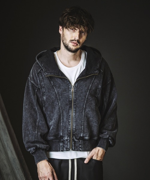 NO ID.(ノーアイディ)の「【NO ID.】Changing Hooded Blouson / チェンジング フーデッド ブルゾン(ブルゾン・メンズ・グレー/ブラック・ONE SIZE)」の3枚目の写真