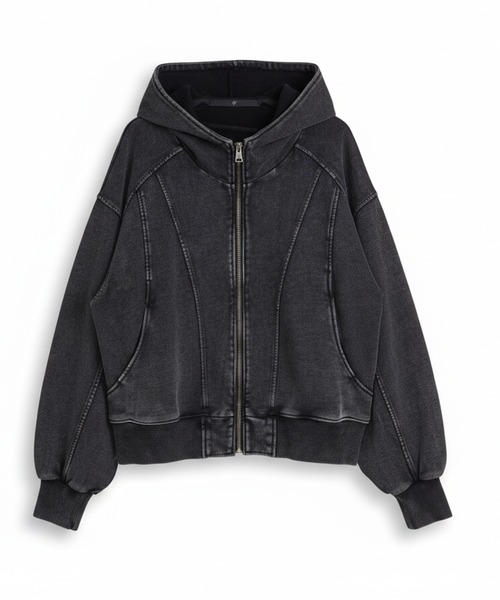 NO ID.(ノーアイディ)の「【NO ID.】Changing Hooded Blouson / チェンジング フーデッド ブルゾン(ブルゾン・メンズ・グレー/ブラック・ONE SIZE)」の12枚目の写真