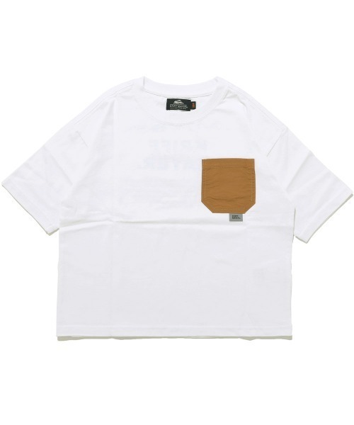 KRIFF MAYER Kid's Collection（クリフメイヤーキッズコレクション）の「【撥水・防汚】クリーネスポケT(山)（Tシャツ/カットソー・キッズ・オフホワイト/イエロー/ブラック/グレー・150/140/130/120/170/160）」の6枚目の写真