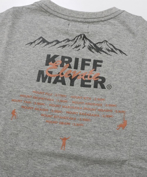 KRIFF MAYER Kid's Collection（クリフメイヤーキッズコレクション）の「【撥水・防汚】クリーネスポケT(山)（Tシャツ/カットソー・キッズ・オフホワイト/イエロー/ブラック/グレー・150/140/130/120/170/160）」の14枚目の写真