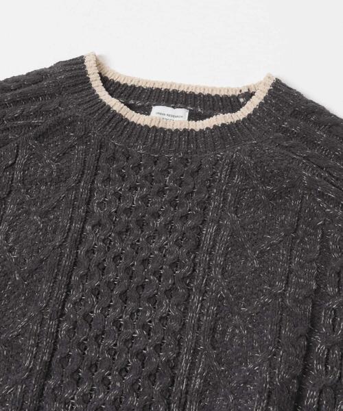 URBAN RESEARCH DOORS（アーバンリサーチドアーズ）の「ラグランモールニット（ニット/セーター・レディース・アイボリー/チャコールグレー・FREE）」の21枚目の写真