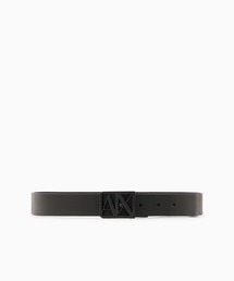 ARMANI EXCHANGE | 【A|X アルマーニ エクスチェンジ】ボックスロゴバックル リバーシブル スリム レザーベルト(ベルト)