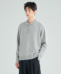 ZPLISH（ジプリシュ）の「ウールカラー ニット グレー（ニット/セーター）」