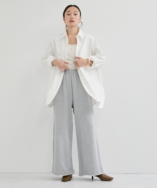 le cercle ADAM ET ROPE'(ルセルクルアダムエロペ)の「【LANCER/ランサー】OVER SHIRTS(シャツ/ブラウス・レディース・ブルー系その他6/ホワイト/ネイビー・FREE)」の10枚目の写真
