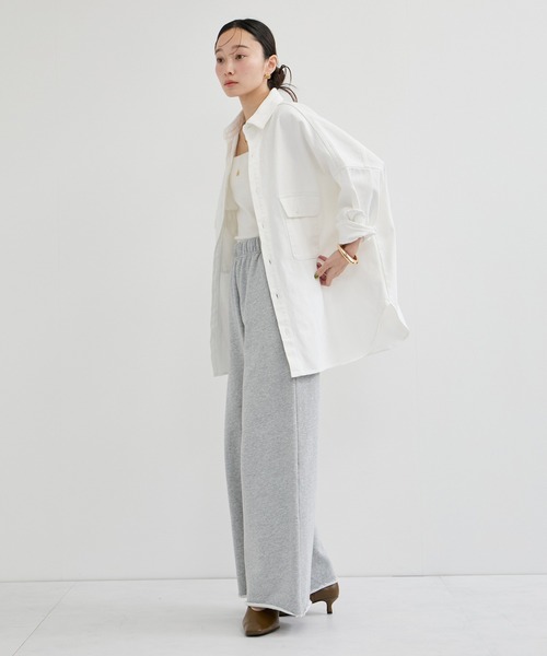 le cercle ADAM ET ROPE'(ルセルクルアダムエロペ)の「【LANCER/ランサー】OVER SHIRTS(シャツ/ブラウス・レディース・ブルー系その他6/ホワイト/ネイビー・FREE)」の11枚目の写真