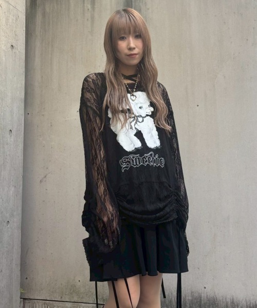 Candy Stripper（キャンディストリッパー）の「TIERED CAMI ワンピース（ワンピース・レディース・グレー/ヘザーグレー/チャコール/ブラック・FREE）」の19枚目の写真