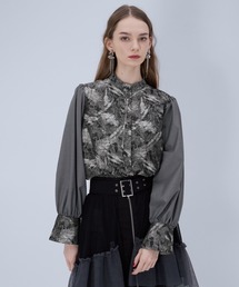 HARE（ハレ）の「ジャガードキリカエボリュームスリーブブラウス(HARE)（シャツ/ブラウス）」