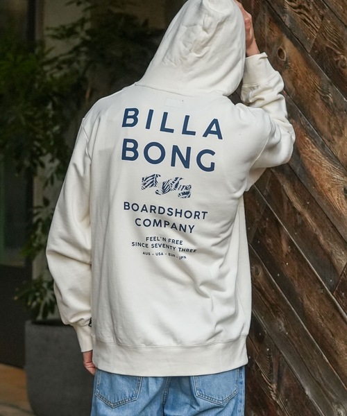 BILLABONG(ビラボン)の「BILLABONG メンズ SUN SCREEN パーカー 【2026年春夏モデル】(パーカー・メンズ・クリーム/ブラック/エメラルド・MEDIUM/X-LARGE/LARGE)」の2枚目の写真