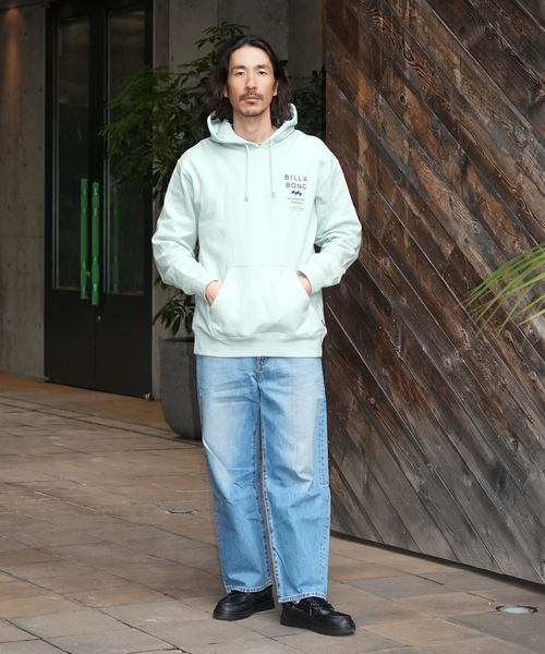 BILLABONG(ビラボン)の「BILLABONG メンズ SUN SCREEN パーカー 【2026年春夏モデル】(パーカー・メンズ・クリーム/ブラック/エメラルド・MEDIUM/X-LARGE/LARGE)」の9枚目の写真