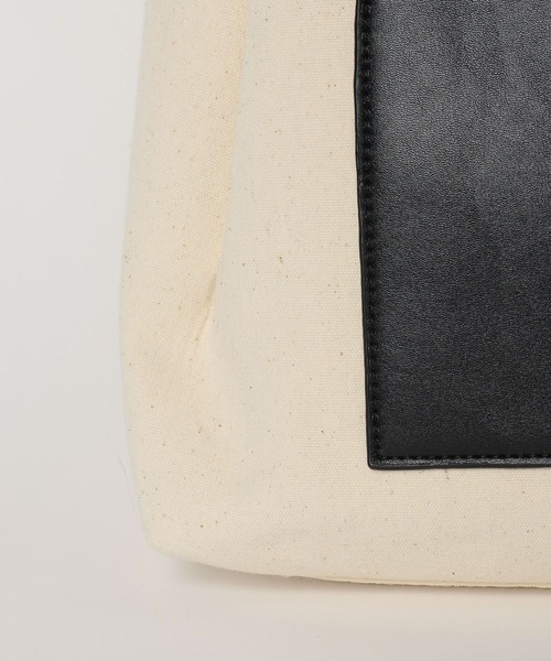 Elura（エルーラ）の「3WAYハトメトート/633020（トートバッグ・レディース・オフホワイト/ブラック・FREE）」の18枚目の写真