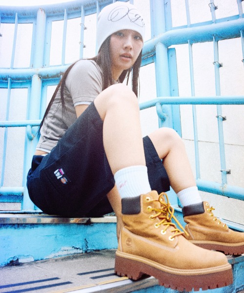 X-girl（エックスガール）の「X-girl × Dickies WASHED WORK SHORTS（その他パンツ・レディース・ブラウン/ブラック・S/M）」の9枚目の写真