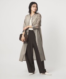 green label relaxing | シアー ストライプ シャツワンピース(シャツワンピース)