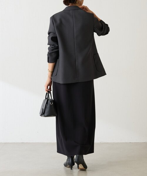 LIVETART（リヴェタート）の「《LIVETART》ボンディングメッシュジャケット（テーラードジャケット・レディース・グレー/ネイビー・FREE）」の17枚目の写真