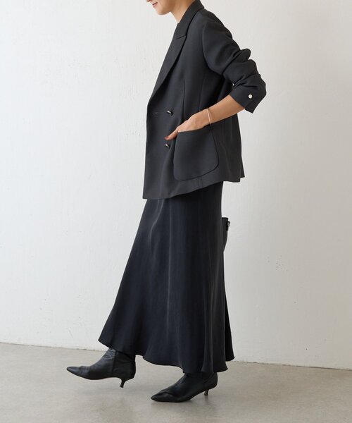 LIVETART（リヴェタート）の「《LIVETART》ボンディングメッシュジャケット（テーラードジャケット・レディース・グレー/ネイビー・FREE）」の22枚目の写真