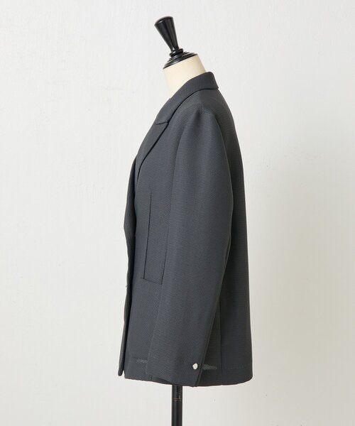 LIVETART（リヴェタート）の「《LIVETART》ボンディングメッシュジャケット（テーラードジャケット・レディース・グレー/ネイビー・FREE）」の21枚目の写真