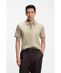 BOSS（ボス）の「シルケットコットン ポロシャツ ライントリム（ポロシャツ）」