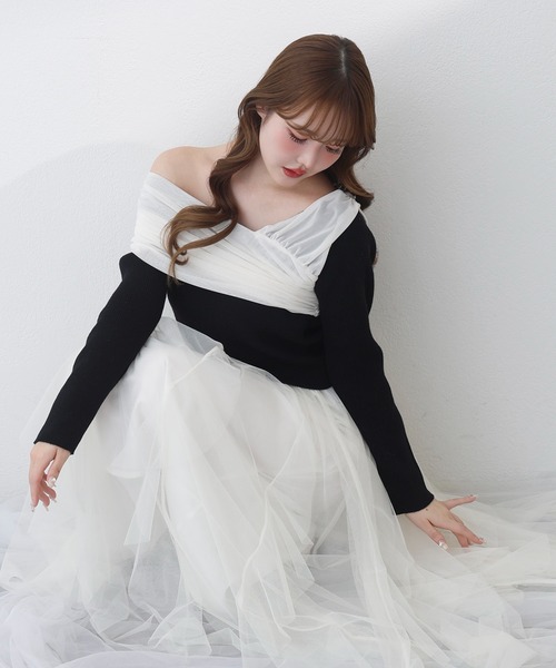 one after another NICE CLAUP(ワンアフターアナザーナイスクラップ)の「イレヘムチュールスカート(スカート・レディース・チャコールグレー/アイボリー/ライトピンク・FREE)」の22枚目の写真