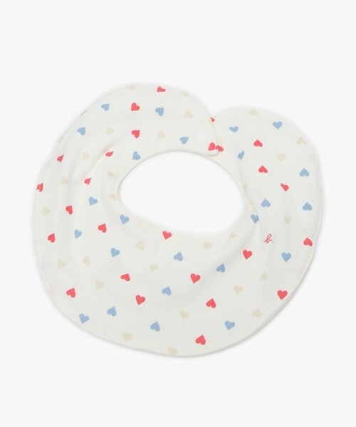 agnes b.（アニエスベー）の「ベビー ロゴ 刺繍 マルチカラー コットン リバーシブル スタイ（スタイ/よだれかけ・キッズ・ホワイト系その他・FREE）」の3枚目の写真