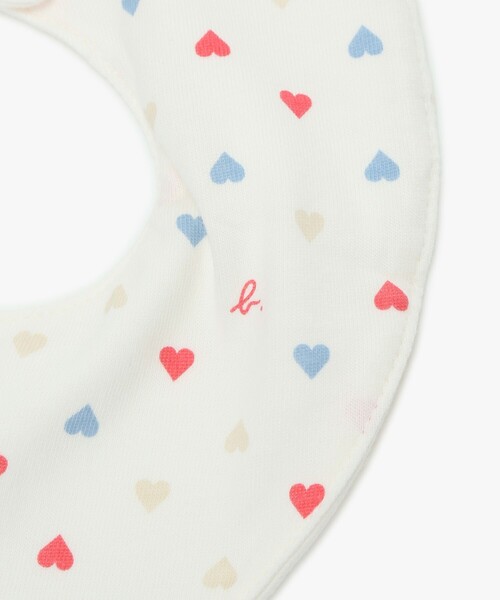 agnes b.（アニエスベー）の「ベビー ロゴ 刺繍 マルチカラー コットン リバーシブル スタイ（スタイ/よだれかけ・キッズ・ホワイト系その他・FREE）」の4枚目の写真