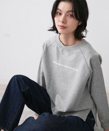 Dessin | 【洗える】ラグラン切り替えミニロゴカットソー(Tシャツ/カットソー)