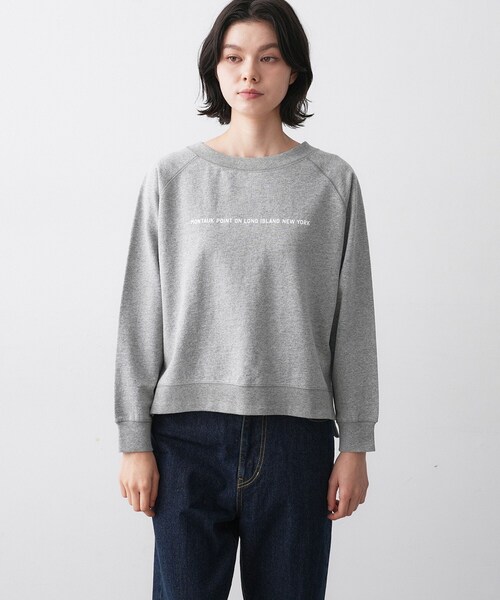 Dessin（デッサン）の「【洗える】ラグラン切り替えミニロゴカットソー（Tシャツ/カットソー・レディース・ネイビー/グレー/ホワイト系・00/01/02/03）」の16枚目の写真
